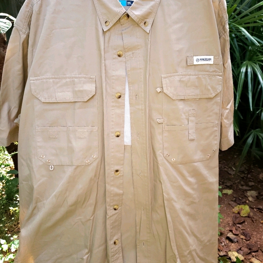 Magellan fish wear shirt.